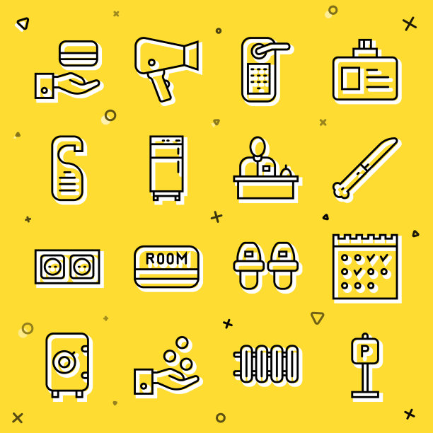 订线停车酒店订月历刀图片下载