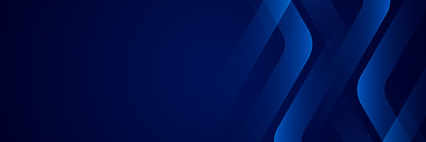 抽象的深蓝色水平横幅背景与闪亮的几何形状和对角线。现代平面设计元素。适合海报，横幅，封面，标题，网站，传单。矢量图图片下载