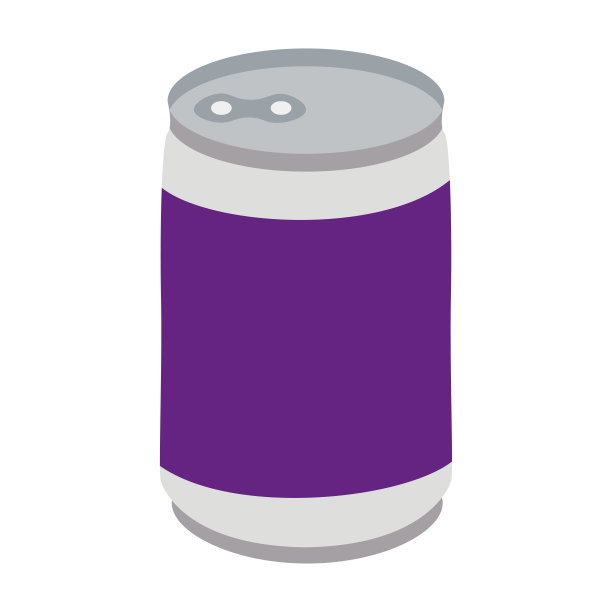 用铝罐装苏打水。柠檬水图标。碳酸饮料。矢量图图片下载