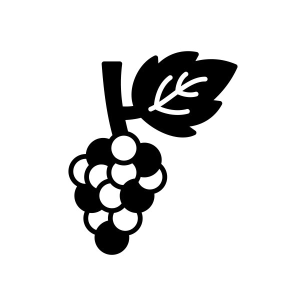 葡萄图标在矢量。标识图片下载