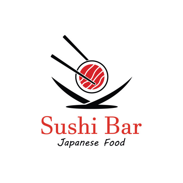 寿司矢量标志模板，或日本特产图片下载