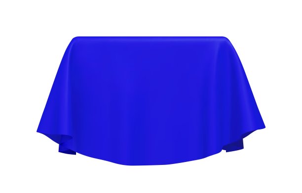 立方体或长方形的蓝色织物图片下载