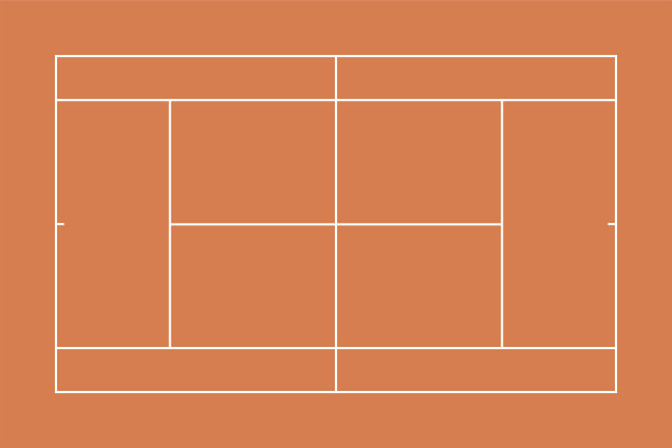 红土网球场，战术板图片下载