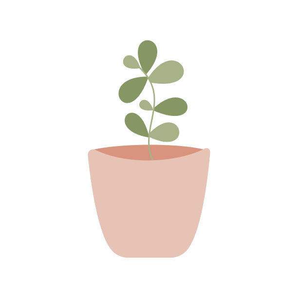 仙人掌，沙漠带刺的植物，绿色植物在锅，粉彩可爱的植物，载体图片下载