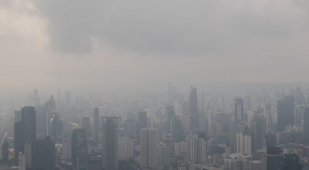 泰国首都到处都是PM2.5粉尘。图片下载
