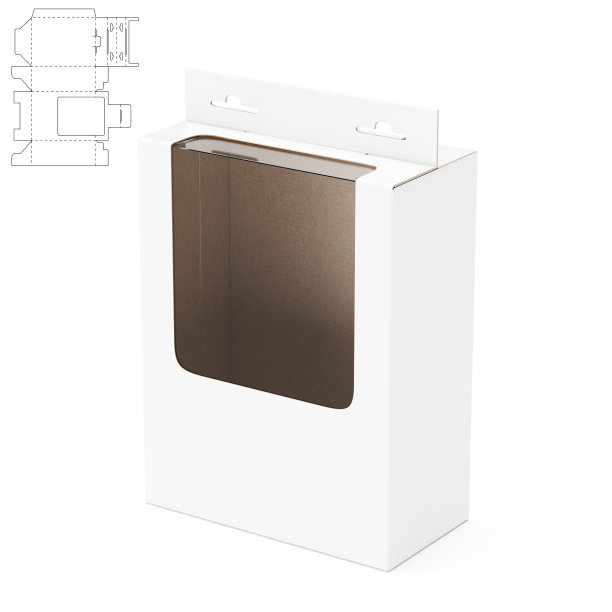 零售货架盒显示窗口切割图片下载