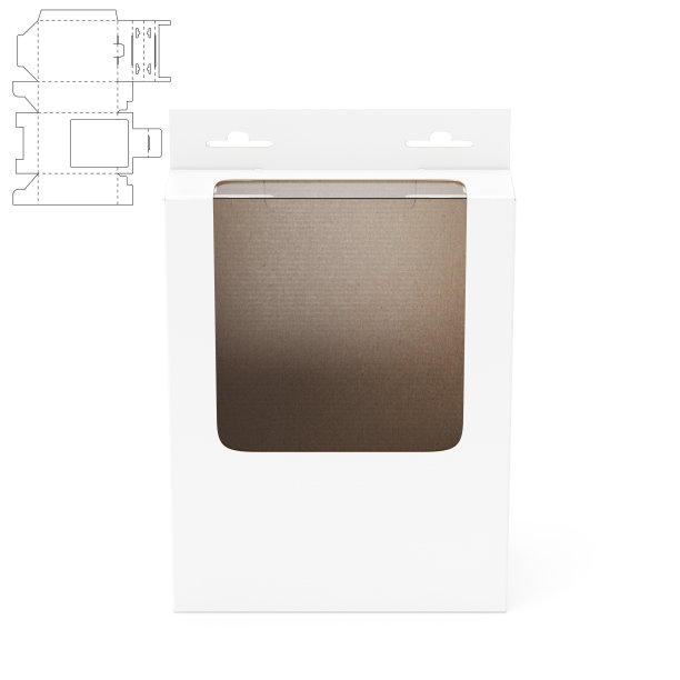 零售货架盒显示窗口切割图片下载