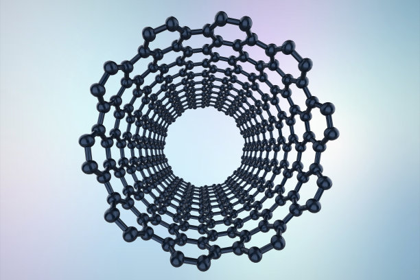 碳纳米管模型分离图片下载