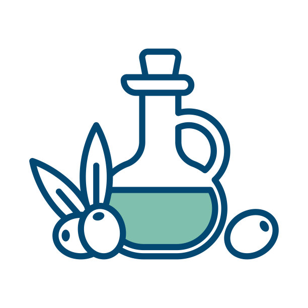 橄榄油图标矢量设计模板在白色背景图片下载