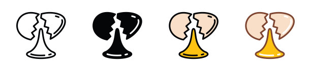 鸡蛋图标矢量图片下载