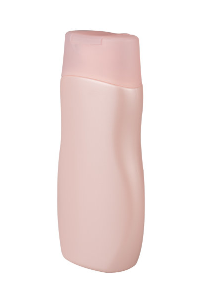 瓶子为身体乳液隔离在白色背景。图片下载