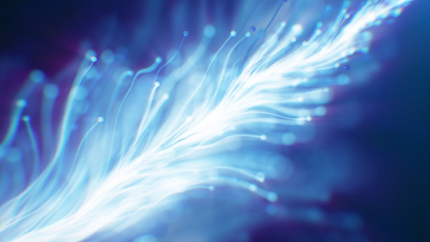 抽象蓝色背景花粒子图片下载