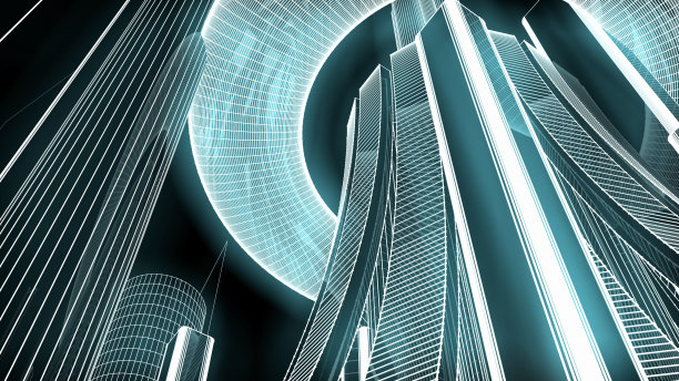 未来的摩天大楼图片下载