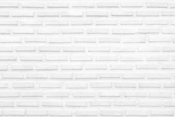白色泥色砖墙纹理背景为石砖砌块，灰色浅色壁纸现代室内外和房间背景设计。简单的无缝网格图案的背景。图片下载