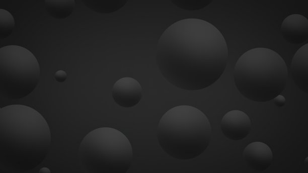 黑球抽象背景- 3D渲染图片下载