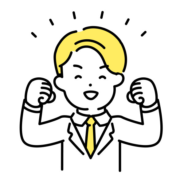 可爱的人插画系列_男性办公室工作人员_guts Pose图片下载