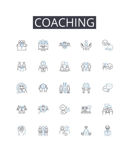 教练线图标收集。隐喻、寓言、图像学、意义、再现、意象、意义向量和线性图解。符号学，解释，母题大纲符号设置图片下载