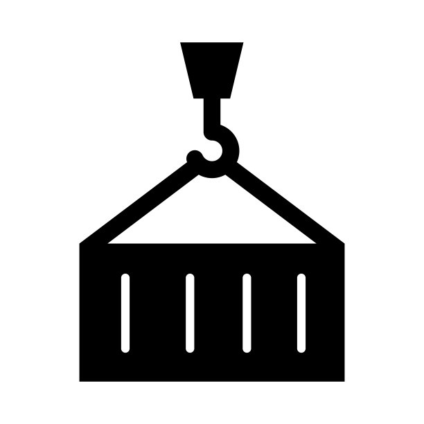 用于个人和商业用途的容器矢量字形图标。图片下载