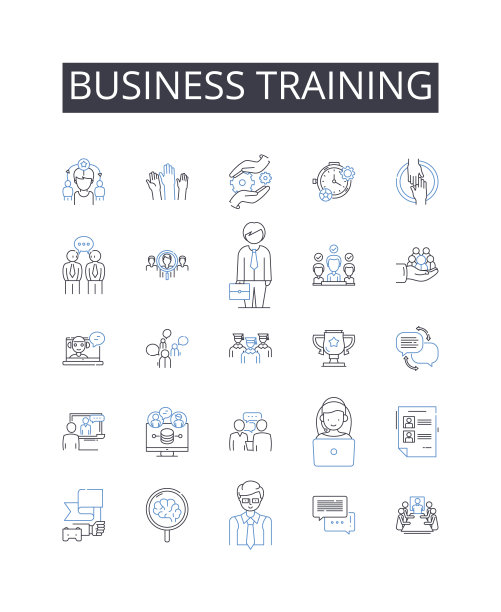 业务培训线图标集合。喜剧，欺骗，浪漫，暴政，伪装，伊利里亚，疯狂矢量和线性插图。感性，转型，喜庆的轮廓标志设置图片下载