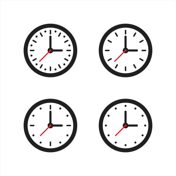 墙上的时钟图标，建议，闹钟，时钟，时间，闹钟符号，标志，矢量插图图片下载