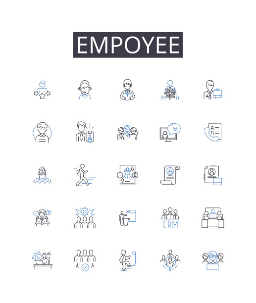 员工线路图标收集。成就，进步，抱负，职业，发展，方向，海拔矢量和线性插图。体验、成长、提升的提纲标志设置图片下载