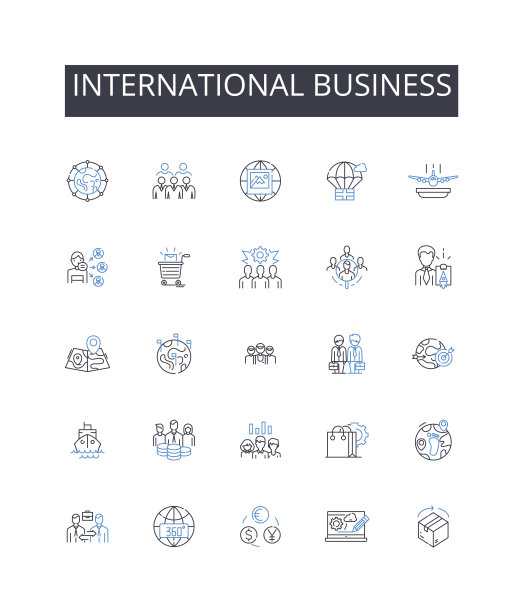 国际业务线图标集合。冒险，探索，跋涉，旅程，Safari，远程，荒野矢量和线性插图。旅游，背包客，游牧轮廓标志设置图片下载