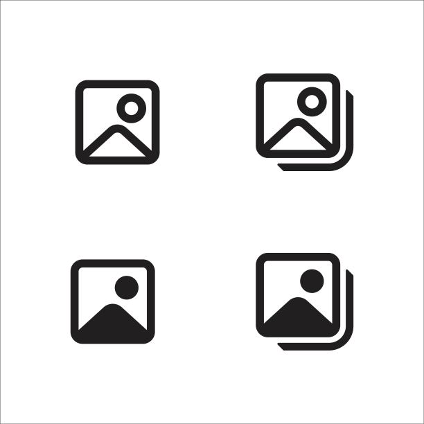 图像图标，图片符号，标志，矢量插图图片下载