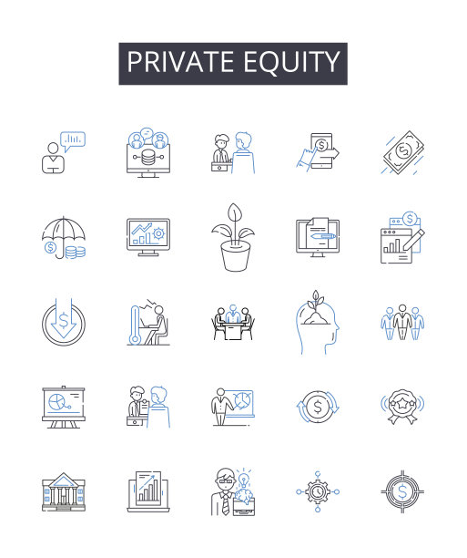 私募股权线图标集合。光滑，便携，紧凑，轻巧，纤细，时尚，旅行友好的矢量和线性插图。方便携带，高效，高性能的轮廓标志套图片下载