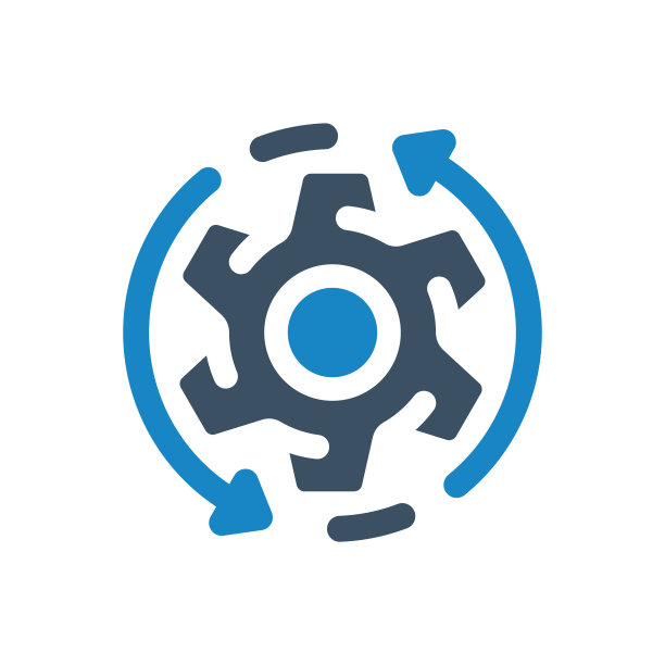 工作流程，齿轮，运动图标矢量插图图片下载