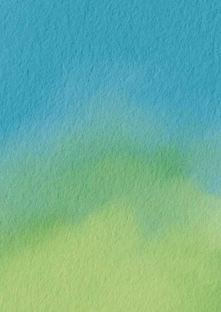 石灰绿色和清新的蓝色水彩背景插图装饰春天和健康的概念。图片下载