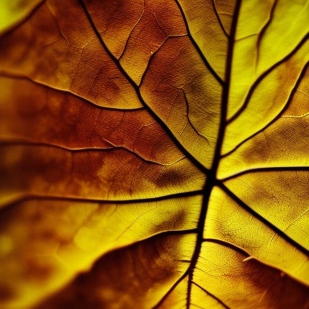 美丽叶脉的宏观视图图片下载