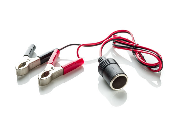 12伏电池端子夹在雪茄打火机电源插座适配器插头汽车船面包车露营图片下载