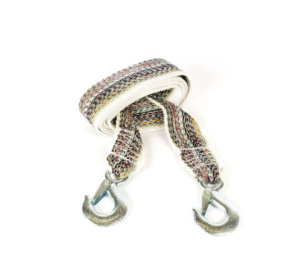 汽车拖绳孤立在白色背景图片下载