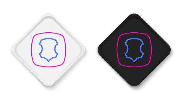 线皮革图标隔离在白色背景。色彩缤纷的轮廓概念。向量图片下载