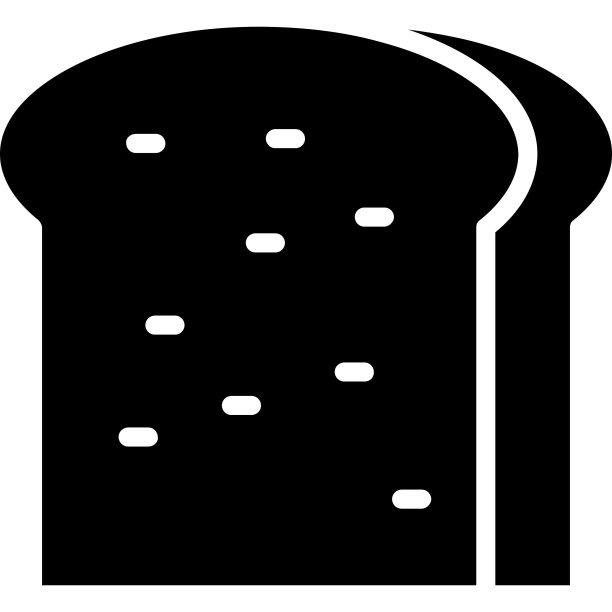 面包隔离矢量图标，可以很容易地修改或编辑图片下载