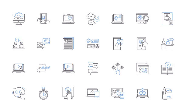 组织工具线图标收集。日历，计划，时间表，任务，提醒，检查表，项目矢量和线性插图。设定目标、截止日期、优先顺序图片下载