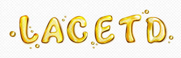 油字母与果冻字母和下降矢量图片下载