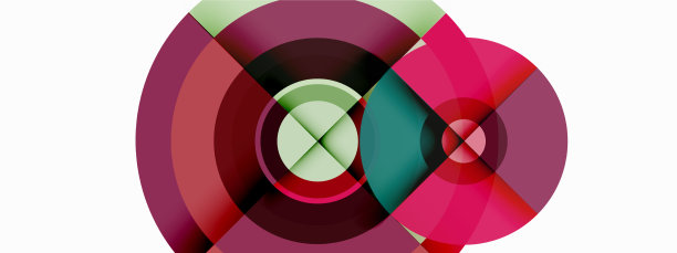 带阴影的圆圈时髦的最小几何图片下载