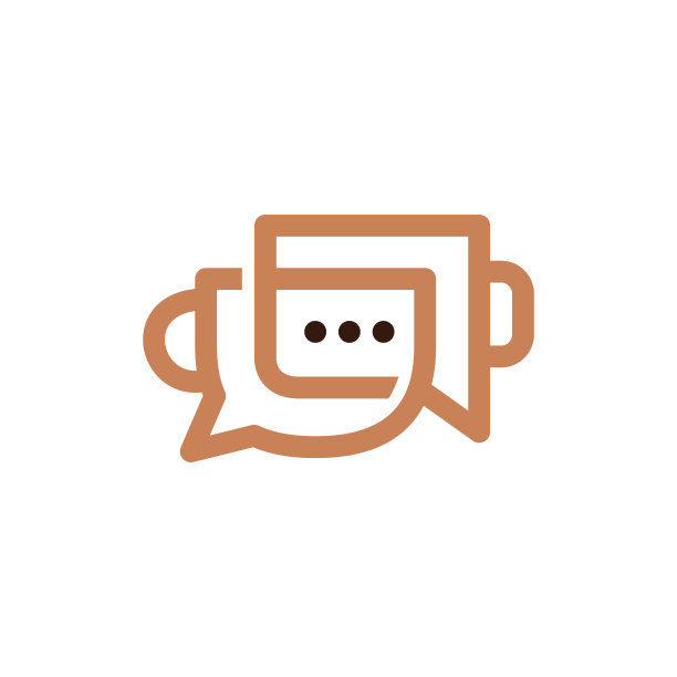 咖啡聊天聊天泡沫杯咖啡馆社会信息符号矢量图标说明图片下载