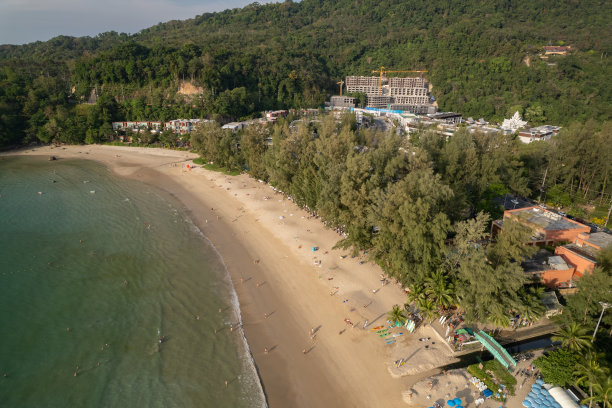 普吉岛卡玛拉海滩航拍照片图片下载