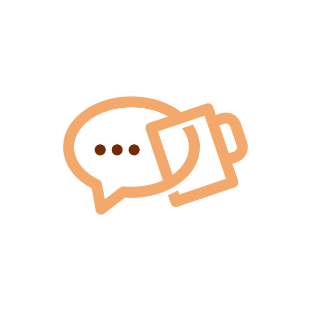 咖啡聊天聊天泡沫杯咖啡馆社会信息图标矢量图标说明图片下载