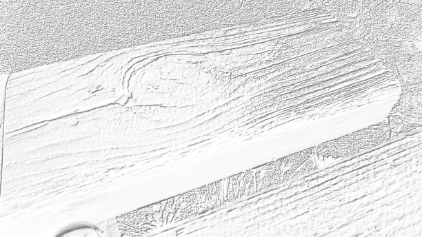 白色背景上的灰色木材纹理。木凳的边缘，由两块木板组成灰色和白色。插图图片下载