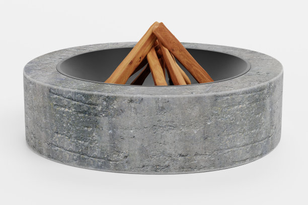 火坑逼真的3D渲染图片下载