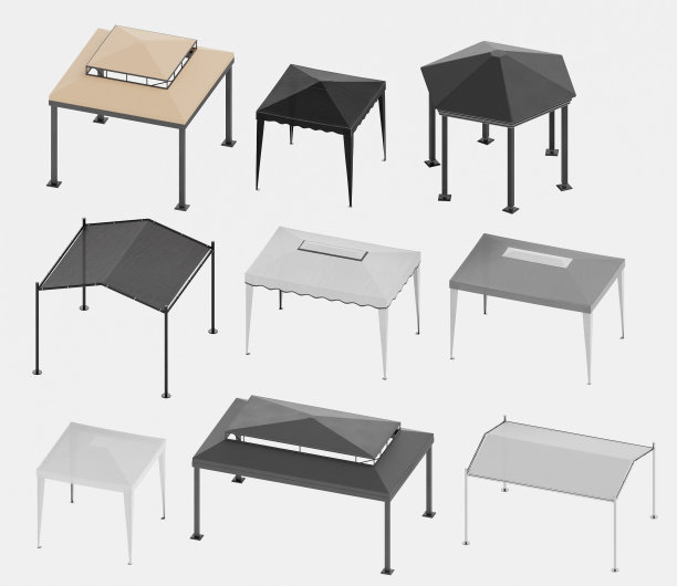 凉亭的现实3D渲染图片下载