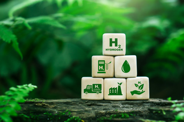 H2氢创新零排放技术，清洁氢能源概念，制氢，氢能源产业概念图片下载