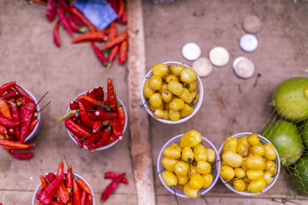 商业展台上的巴西胡椒图片下载
