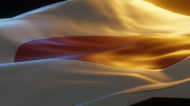 日本国旗近距离低角度透视图片下载