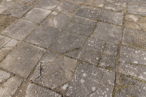 公园里有一部分旧装饰路供散步图片下载