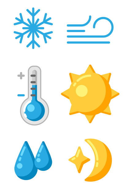 气候天气图标集图片下载