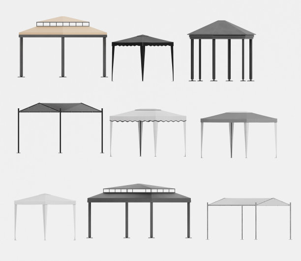 凉亭的现实3D渲染图片下载